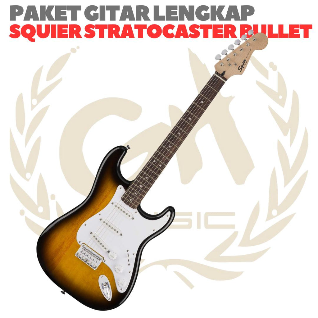 PAKET GITAR SQUIER STRATOCASTER BULLET Electric Gitar | GUITAR PACK