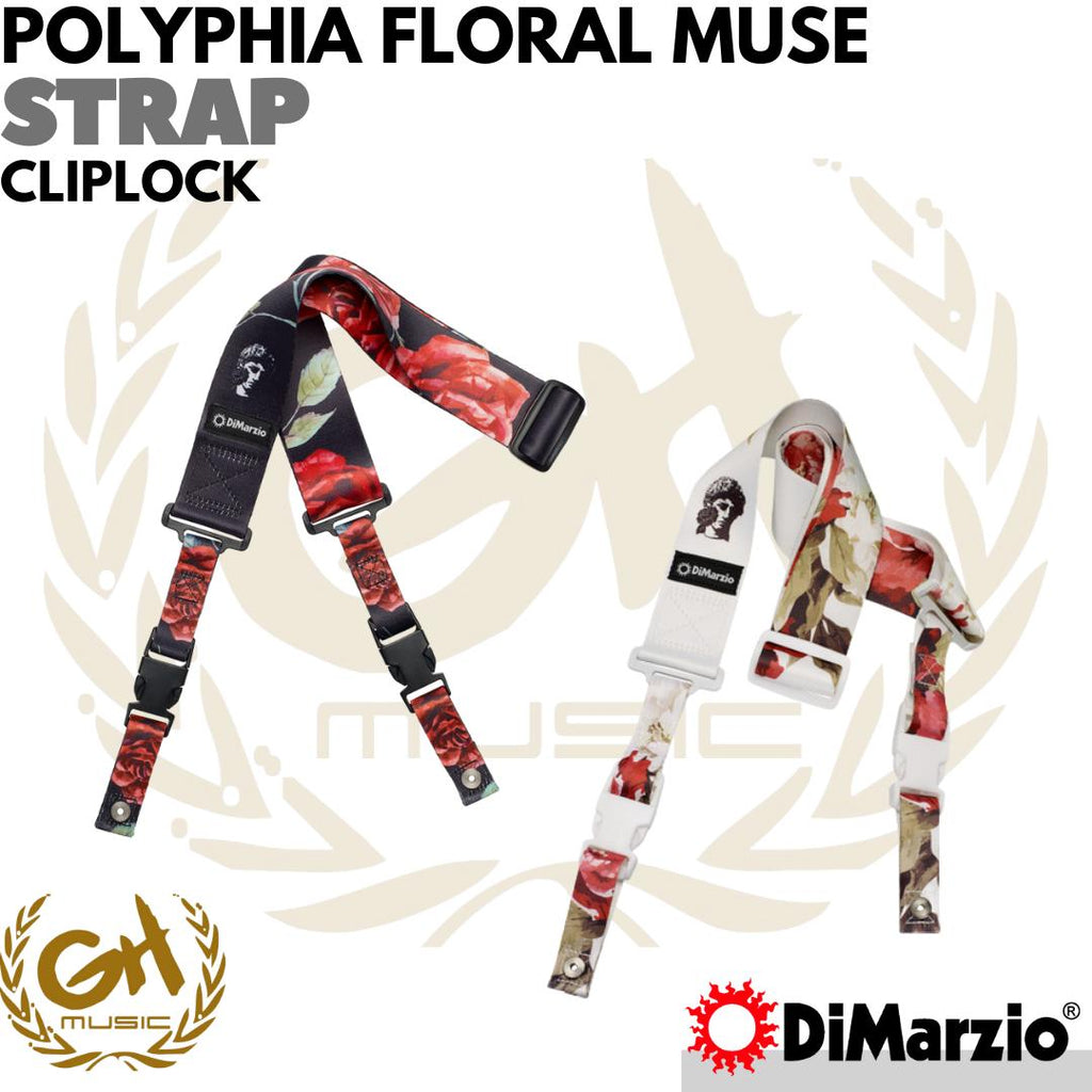 DiMarzio Polyphia Floral Muse ClipLock - STRAP GITAR