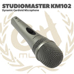 KM102 Dynamic Cardioid Microphone - KM 102 Mic Dinamik Studiomaster Mik Karaoke KM-102 Original