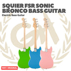 Squier FSR Sonic Bronco Bass Guitar - Bass Listrik Gitar Bass Elektrik Short Scale Original Asli