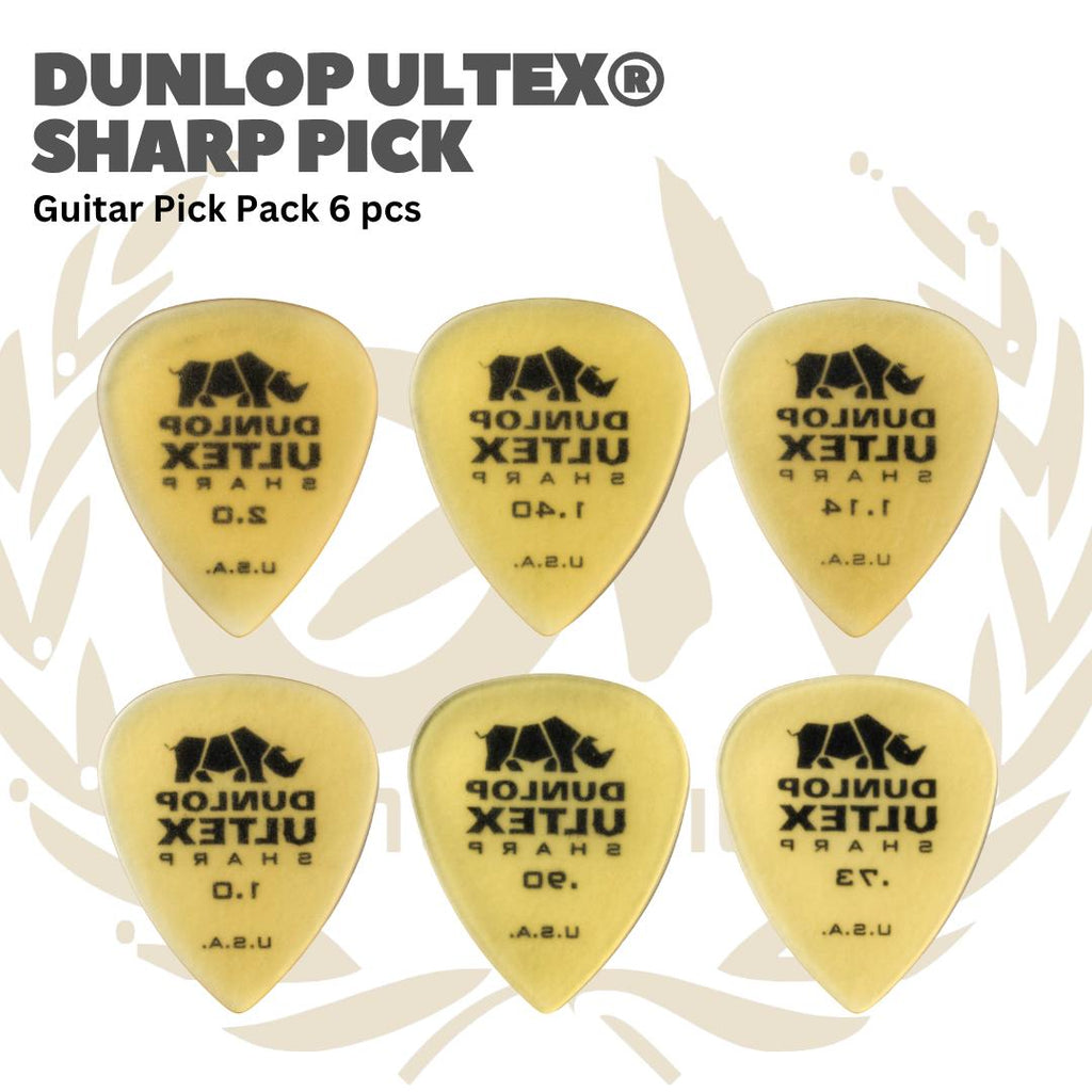 Dunlop Ultex Sharp Guitar Pick Pack 6 pcs - Pick Gitar