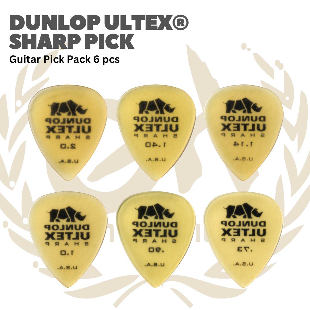 Dunlop Ultex Sharp Guitar Pick Pack 6 pcs - Pick Gitar
