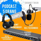 PODCAST 5 ORANG KOMPLIT BEHRINGER UMC1820 PLUS MAONO MH601 DAN MIC