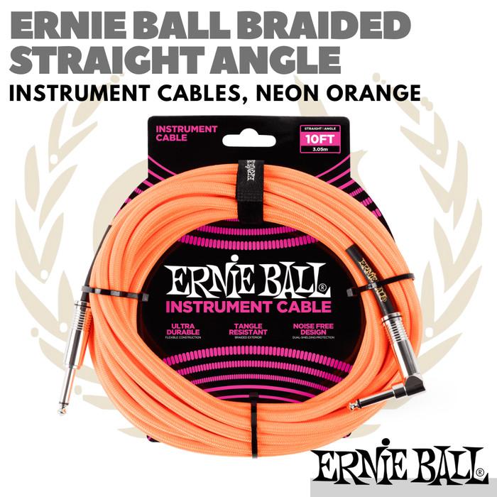 ERNIE BALL BRAIDED Straight Angle Instrument Cable | Kabel Jack Gitar