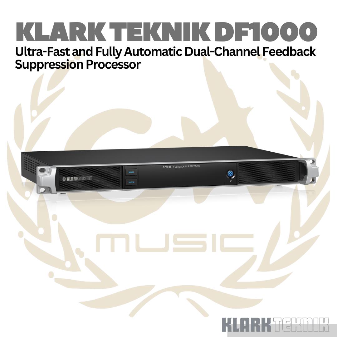 Klark Teknik DF1000 Ultra-Fast And Fully Automatic Dual-Channel Feedback Suppression Processor