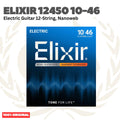 Elixir 12450 Nanoweb Electric Guitar Strings, 12-String Light, 10-46 - Senar Gitar Listrik