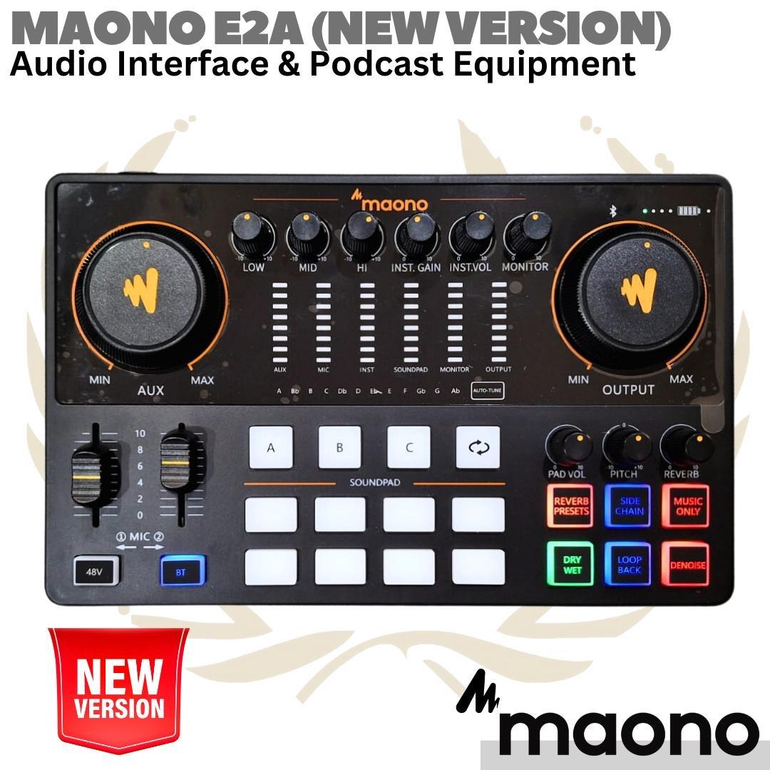 MAONO E2 Maonocaster Live Streaming & Podcast Console | Soundcard AME2