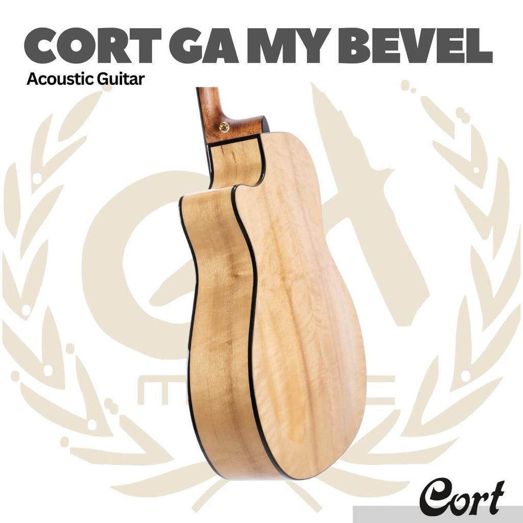 Cort GA-MY Bevel Acoustic Guitar - Gitar Akustik