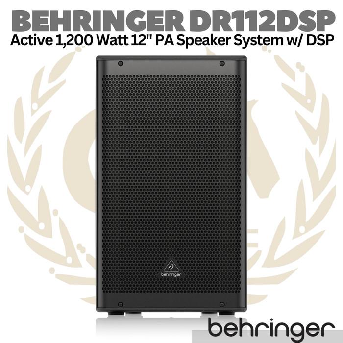 BEHRINGER DR112DSP Active 1200Watt 12" PA Speaker System | Aktif DR112
