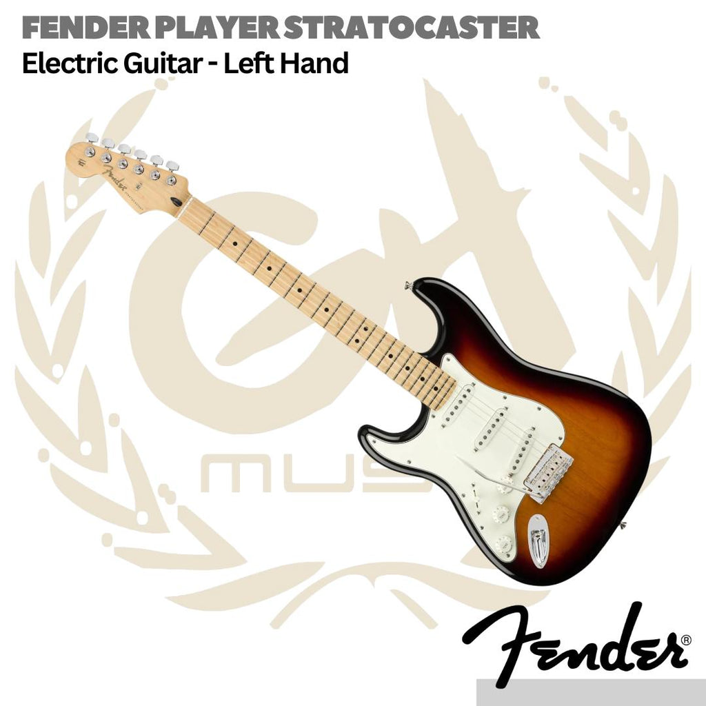 Fender Player Stratocaster Left-Handed Electric Guitar - Gitar Listrik Kidal