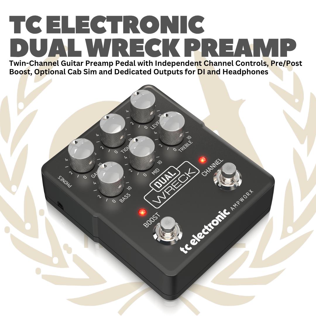 TC Electronic Dual Wreck Preamp - Efek Gitar Bass Pedal