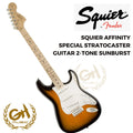 SQUIER AFFINITY SPECIAL STRATOCASTER GUITAR 2-TONE SUNBURTS