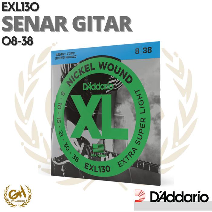 D'ADDARIO EXL130, 08-38, EXTRA SUPER LIGHT GUITAR STRING - SENAR GITAR
