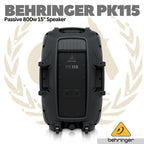BEHRINGER PK115 Passive 800-Watt 15" PA Speaker System - Spiker Pasif