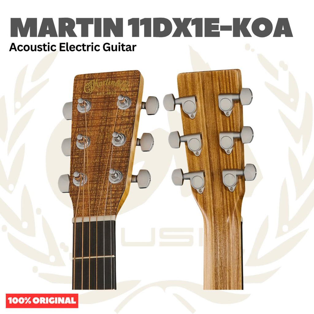Martin 11 DX1E-KOA Acoustic Electric w/Bag - Gitar Akustik Elektrik HPL KOA 11DX1EKOA