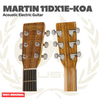 Martin 11 DX1E-KOA Acoustic Electric w/Bag - Gitar Akustik Elektrik HPL KOA 11DX1EKOA