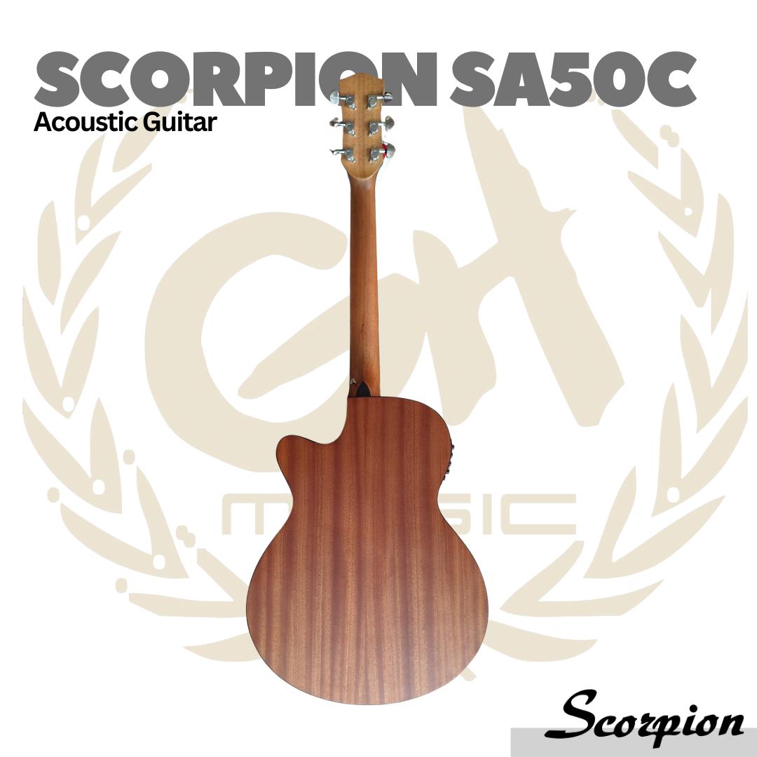 Scorpion SA50C Acoustic Guitar - Gitar Akustik