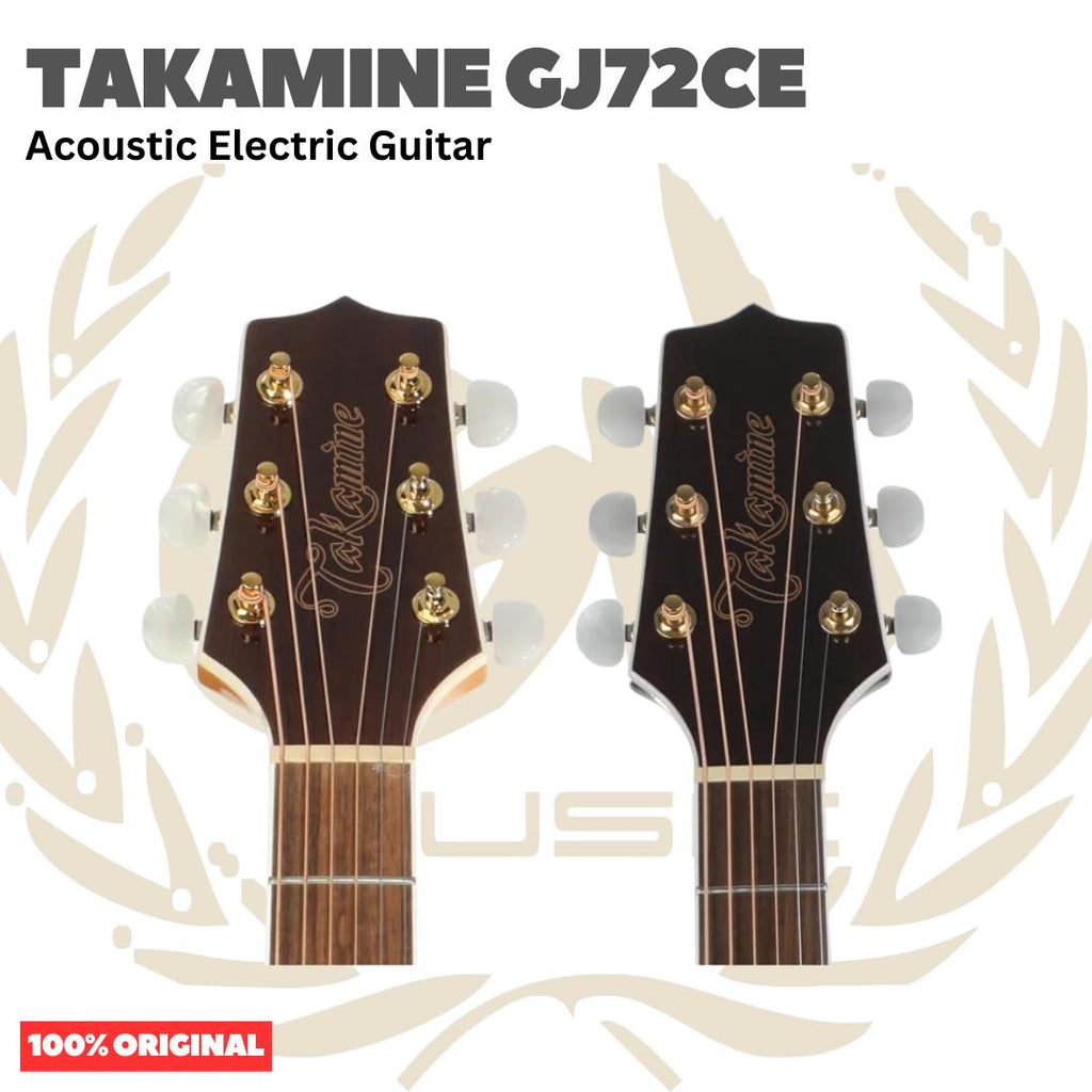 TAKAMINE GJ72CE Acoustic Electric Guitar - Gitar Akustik Listrik Elektrik dengan Preamp GJ72 CE Original Asli