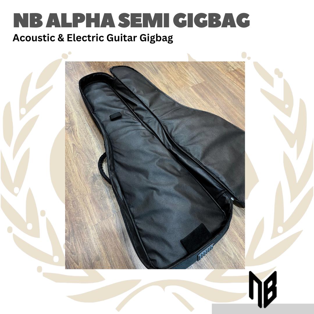 NB Alpha Acoustic Guitar Semi Gigbag - Tas Gitar Akustik Semi Gigbag