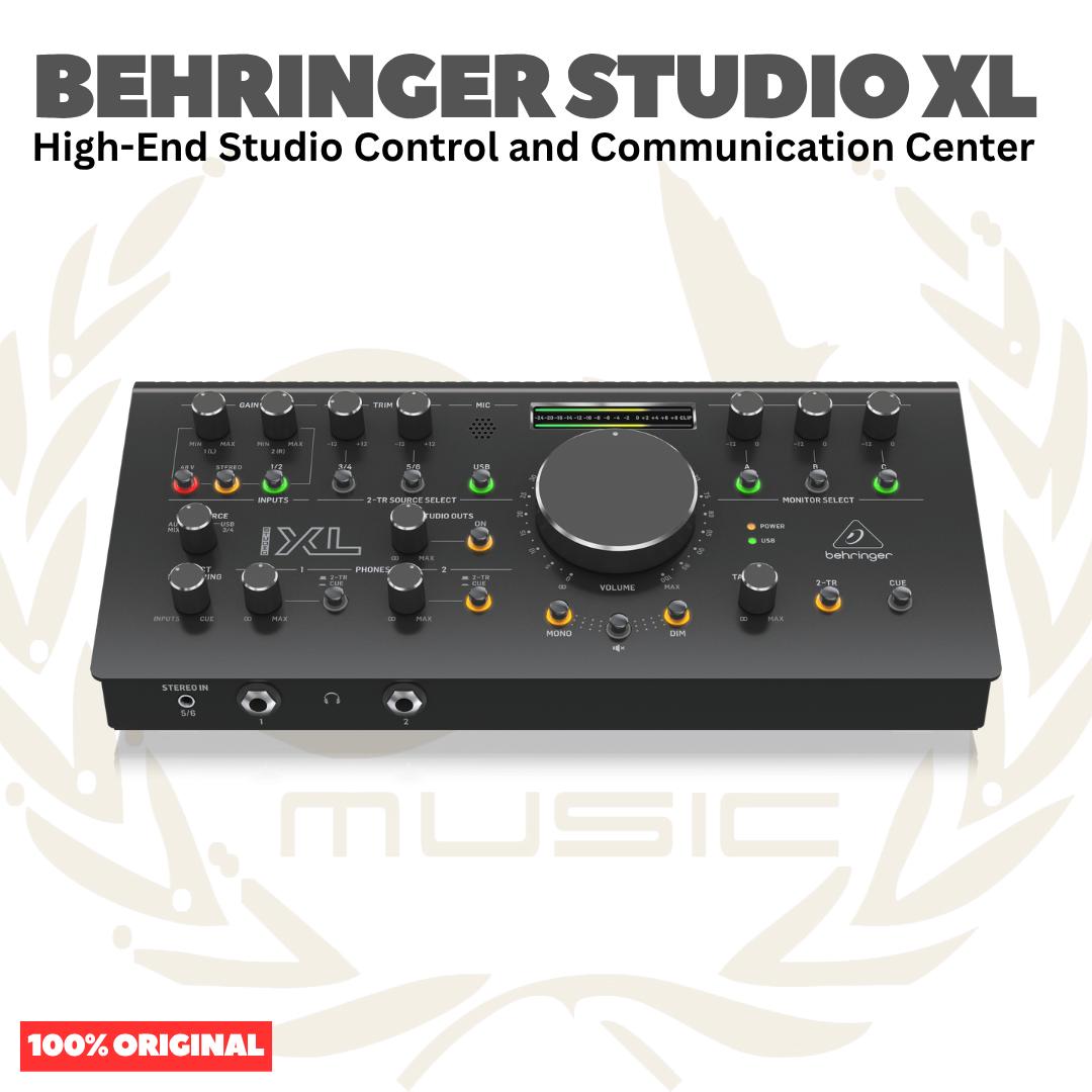 Behringer STUDIO XL High-End Studio Control and Communication Center with Midas Preamps, 192 kHz 2x4 USB Audio Interface and VCA Stereo Tracking