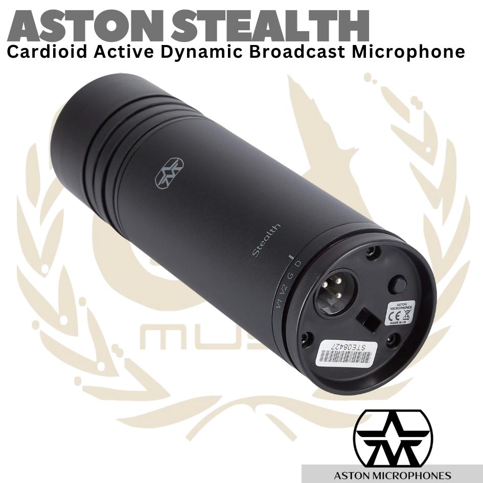 ASTON STEALTH Cardioid Active Dynamic Broadcast Microphone (made in UK)