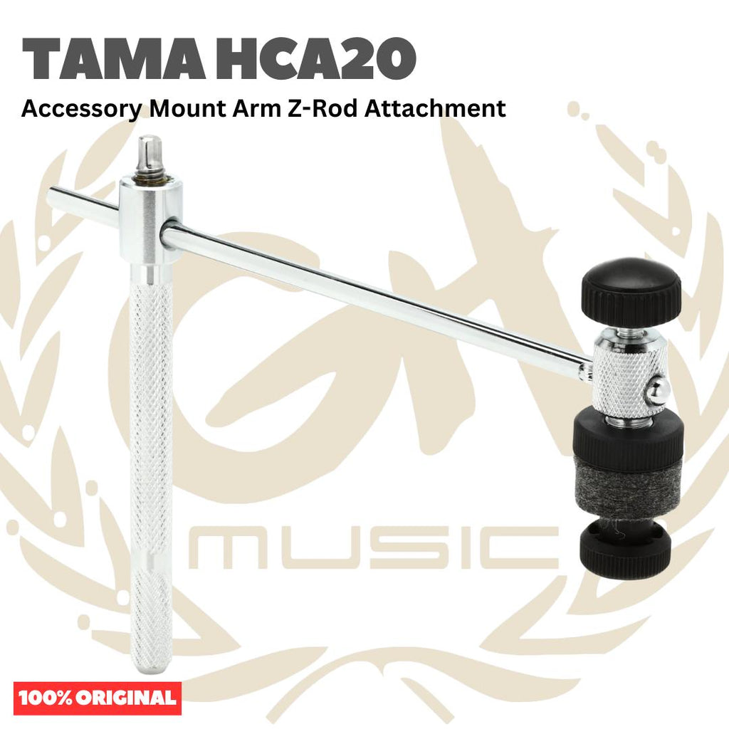 TAMA HCA20 Accessory Mount Arm Z-Rod Attachment - Clamp Simbal Drum