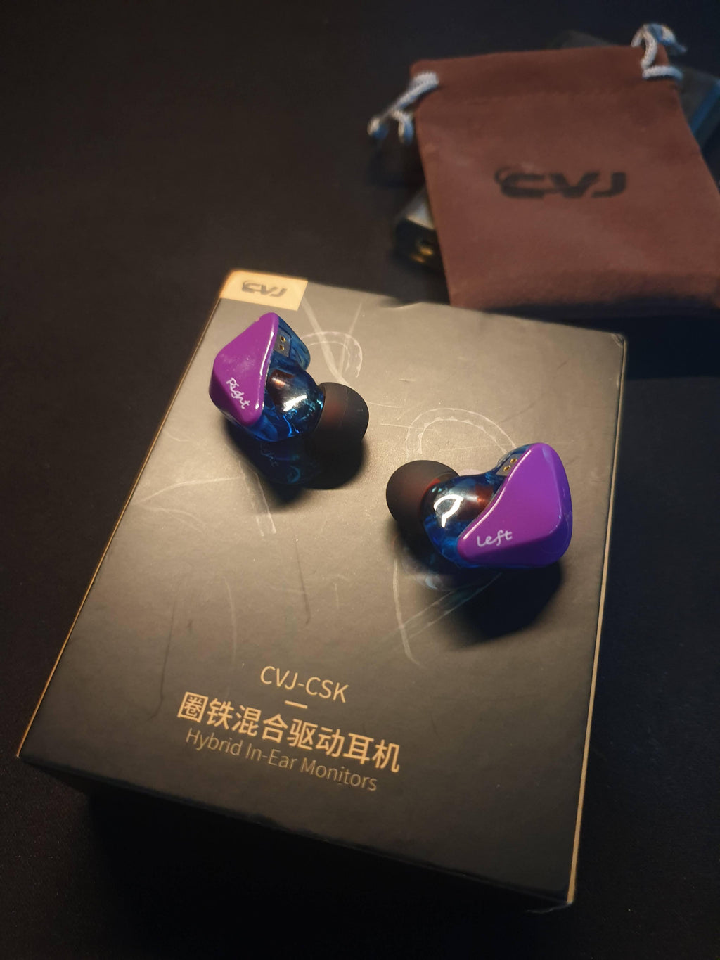 CVJ CSK EARBUDS 1DD+1BA HiFi MUSIC EARPHONE SUPER HEAVY BASS
