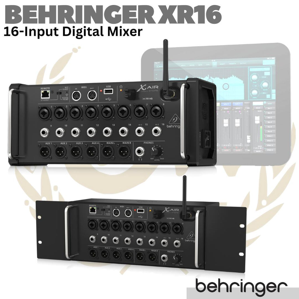 BEHRINGER X AIR XR16 - 16 Input Digital Mixer w/ Midas Preamps | XR 16