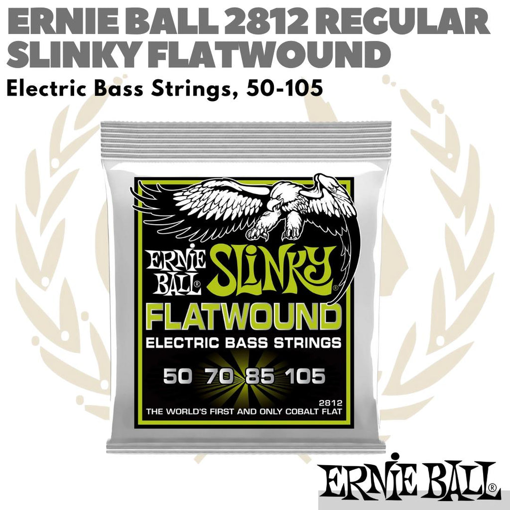 ERNIE BALL 2812 Regular Slinky FlatWound 50-105 | Senar Bass Elektrik