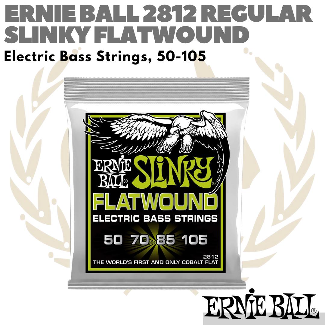 ERNIE BALL 2812 Regular Slinky FlatWound 50-105 | Senar Bass Elektrik