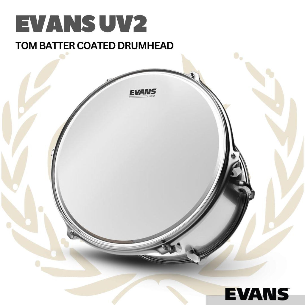 EVANS UV2 Coated Drum Head | Tom Batter Drumheads Original
