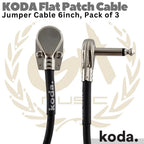 KODA Flat Patch Cable 6 inch | Kabel Jack Jumper Gitar L isi 3