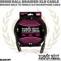 ERNIE BALL Braided XLR Male to Female Microphone Cable | Kabel Mic XLR
