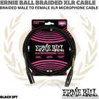 ERNIE BALL Braided XLR Male to Female Microphone Cable | Kabel Mic XLR