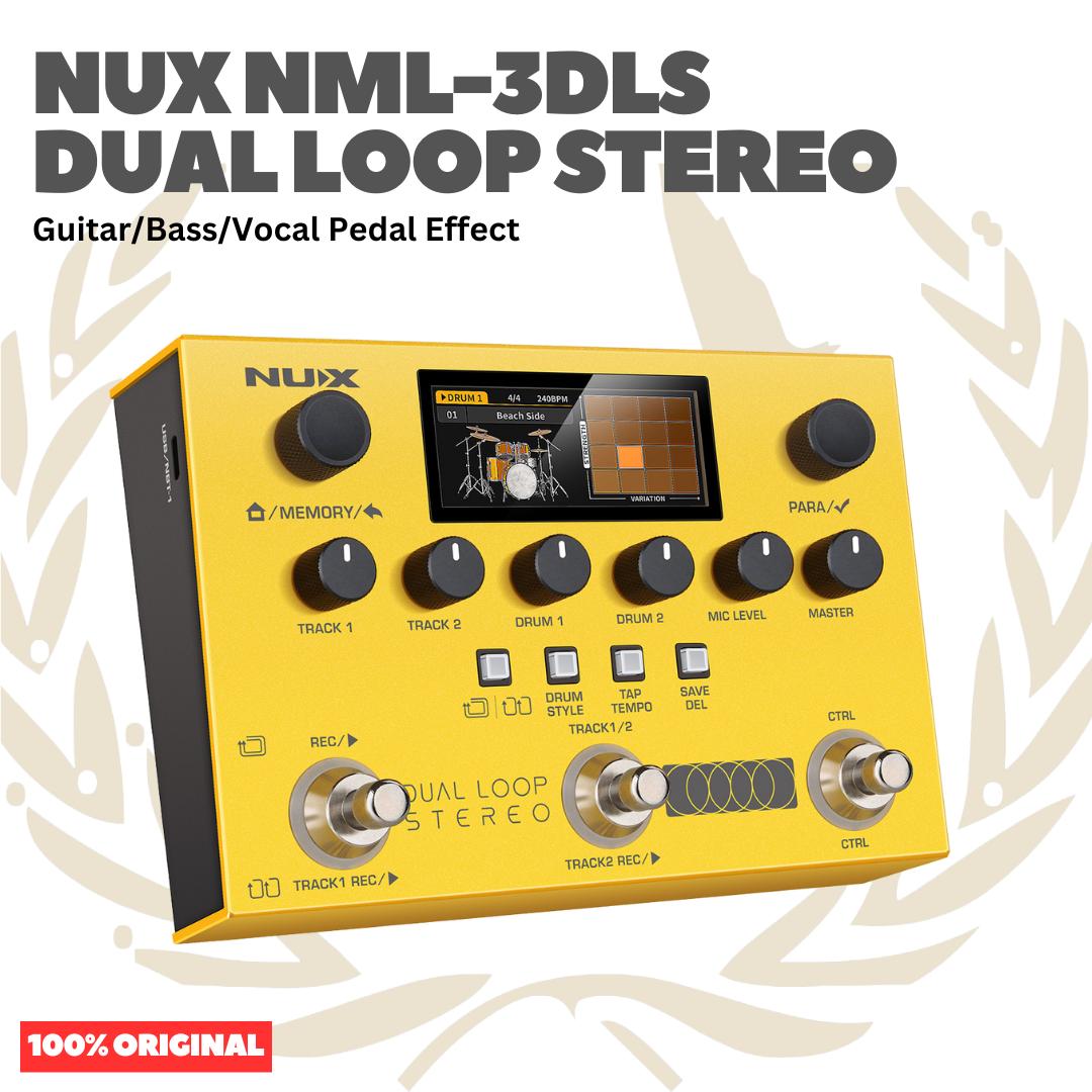 NUX NML-3DLS Dual Loop Stereo Guitar Bass Vocal Pedal Effect - Efek Pedal Gitar Bass Vokal Original Asli