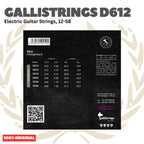 GALLISTRINGS D612 Electric Guitar Strings D-Tuned, 12-58 - Senar Gitar Listrik Elektrik Galli Strings Drop-C Drop-D Original Asli
