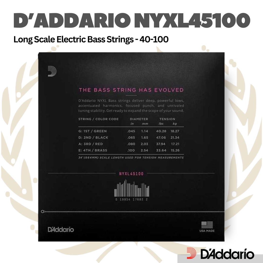 D’ADDARIO NYXL45100 BASS STRING LONG SCALE 45-100 | SENAR BASS