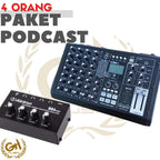PAKET PODCAST RECORDING 4 ORANG: PRO RTX 6 + Mic BM800 + HPM1000