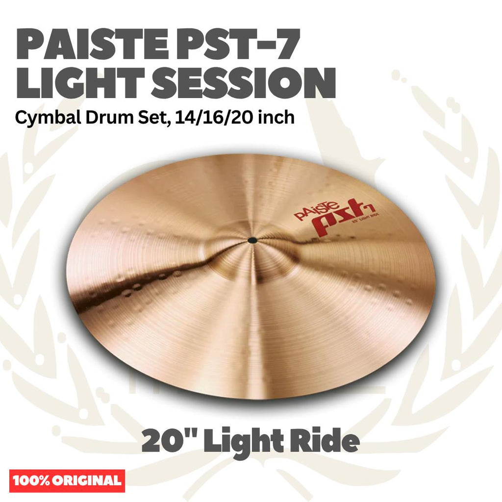 Paiste PST-7 Light Session Cymbal Drum Set 14,18,20 inch - Set Simbal Drum PST7