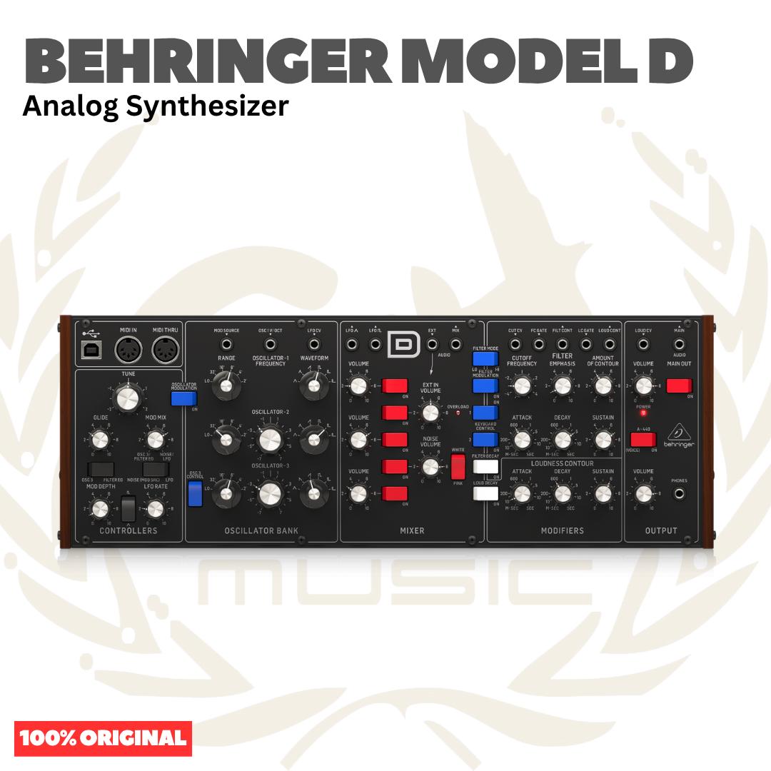 Behringer MODEL D Authentic Analog Synthesizer with 3 VCOs, Ladder Filter, LFO and Eurorack Format