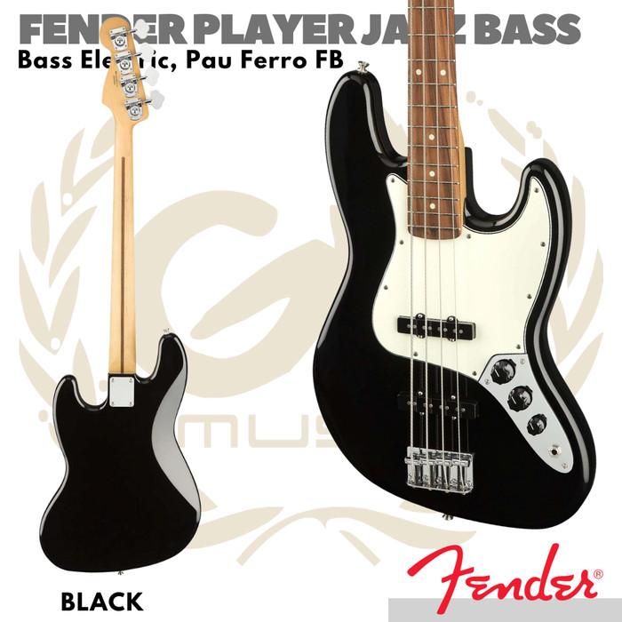 FENDER PLAYER JAZZ BASS Guitar Electric, Pau Ferro FB | Bass Listrik