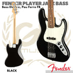 FENDER PLAYER JAZZ BASS Guitar Electric, Pau Ferro FB | Bass Listrik