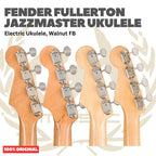 Fender Fullerton Jazzmaster Ukulele - Ukulele Elektrik Body Jazzmaster Mini 4-Senar With Preamp Original Asli