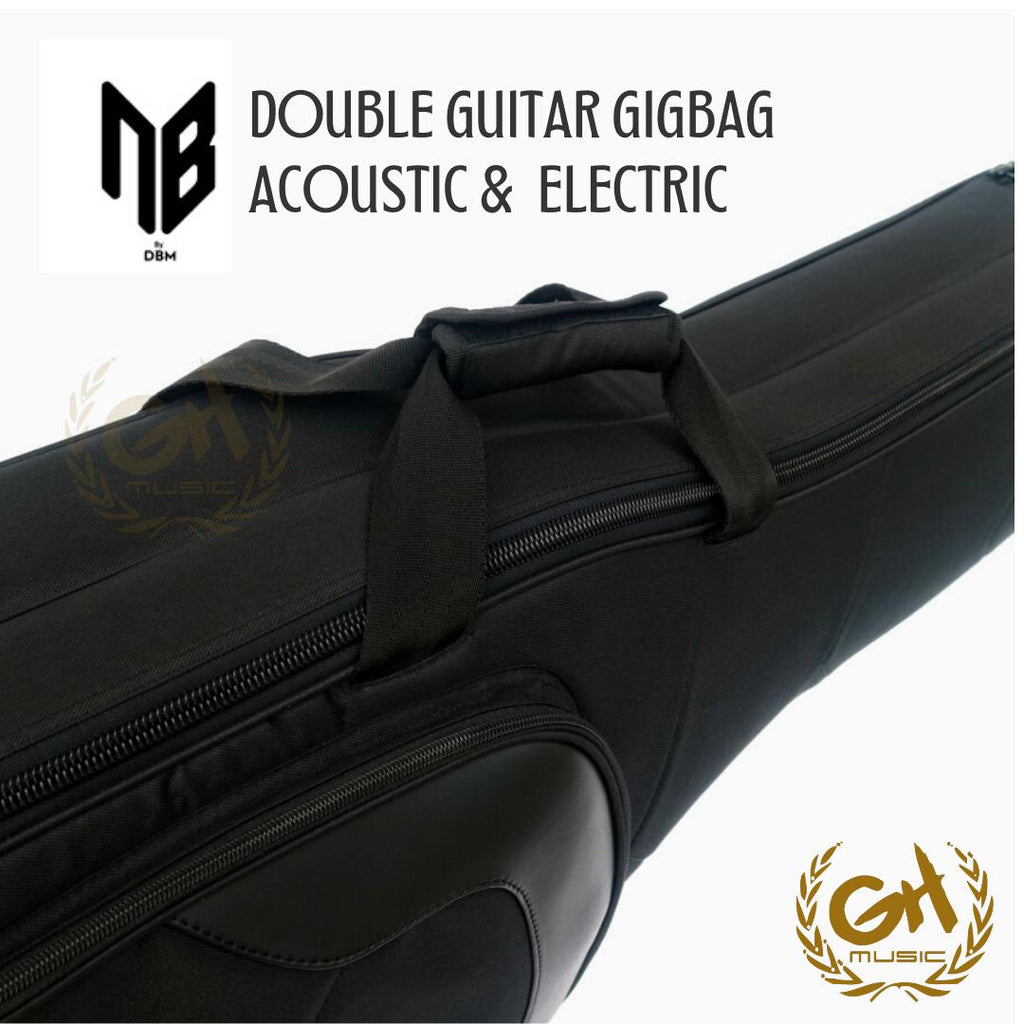 DOUBLE GIGBAG NB PRO ACOUSTIC GUITAR & ELECTRIC GUITAR - TAS GITAR AKUSTIK DOUBLE GIG BAG