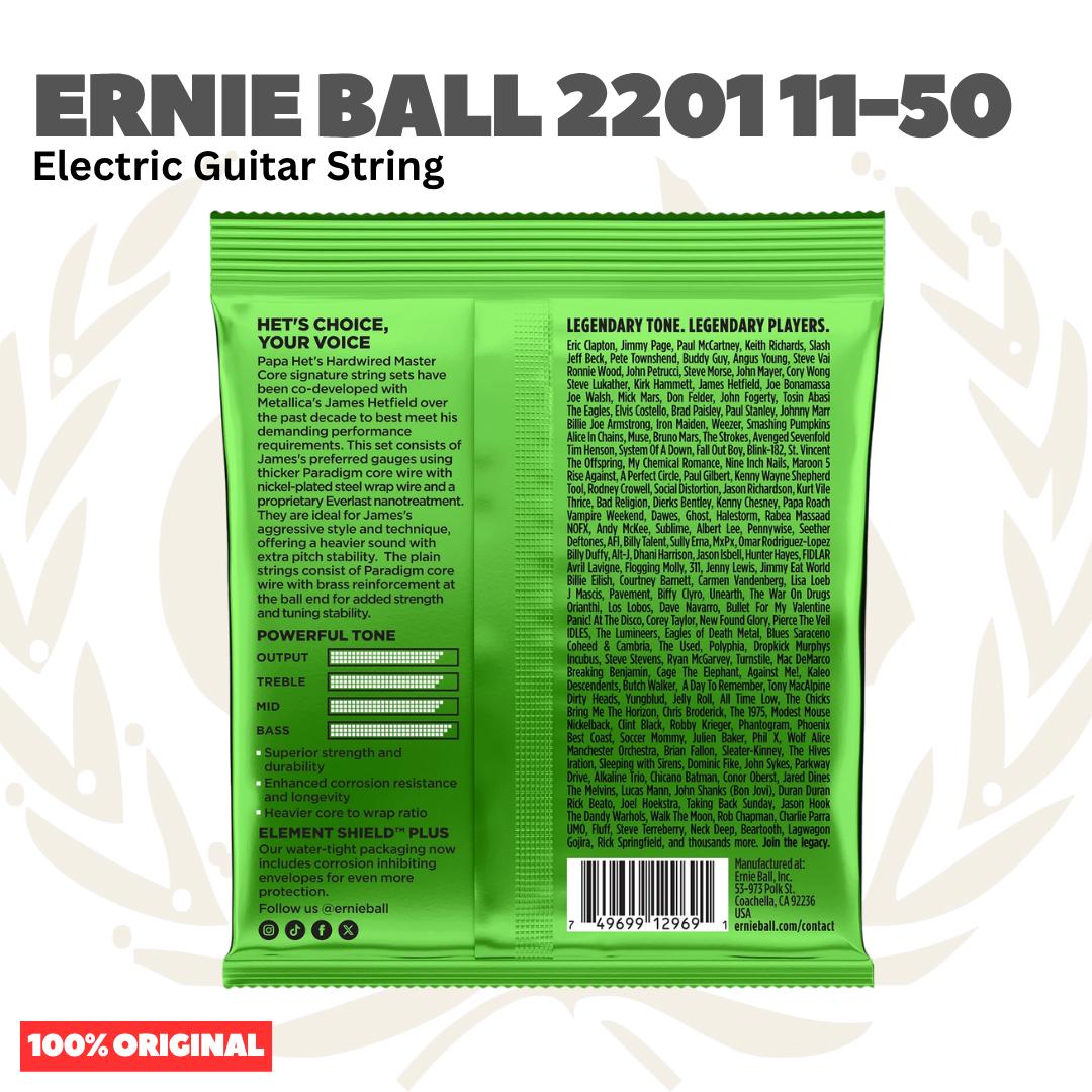 Ernie Ball 2201 Papa Hets Hardwired Master Cores Signature Strings, 11-50 - Senar Gitar Listrik