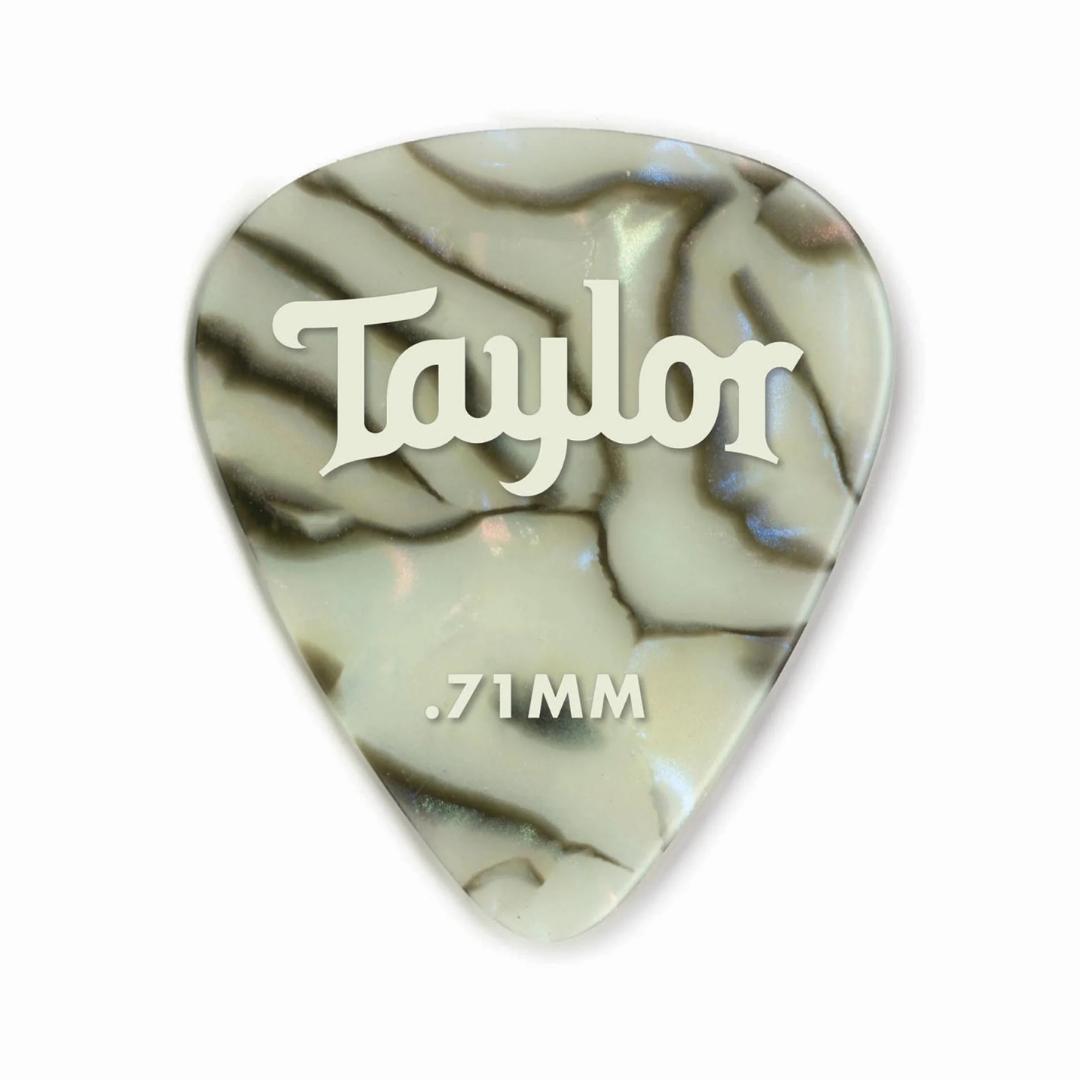 Taylor Celluloid 351 Picks, Abalone 12-Pack - Pick Gitar Bass