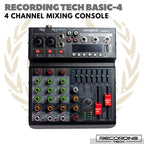 RECORDING TECH BASIC 4 MIXING CONSOLE | Audio MIxer 4 Channel Basic4