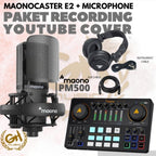 PAKET RECORDING COVER LAGU MAONOCASTER E2 / SOUND CARD MAONO AME2, PM500