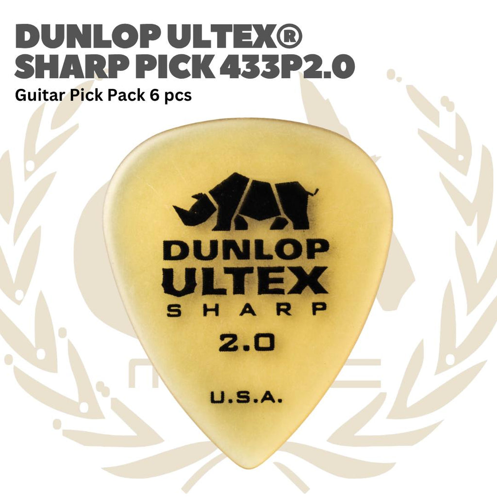 Dunlop Ultex Sharp Guitar Pick Pack 6 pcs - Pick Gitar