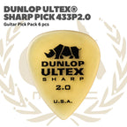 Dunlop Ultex Sharp Guitar Pick Pack 6 pcs - Pick Gitar